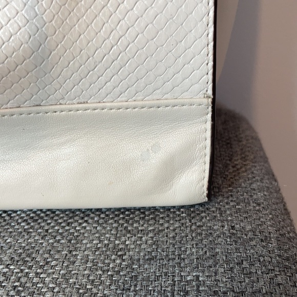 Coach Cream Charlie Leather Tote Bag - Picture 5 of 8